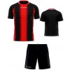 Pánsky futbalový set Givova Stripe, červená/ čierna Veľkosť: L