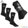 Volcom ponožky Full Stone sock 3pk, black, one size