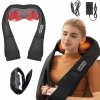 MASÁŽNY PRÍSTROJ NA KRK, ŠIJU, RAMENÁ, CHRBÁT A CELÉ TELO - SHIATSU MASÁŽNY GOLIER S VYHRIEVANÍM