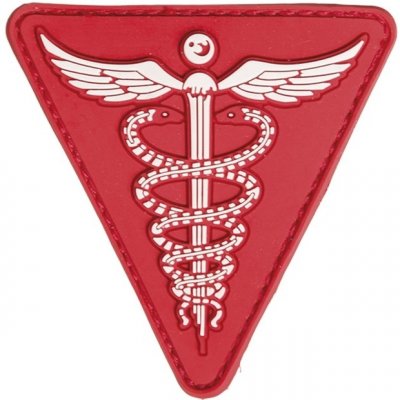 Gumová nášivka Mil-Tec Medical 3D - červená