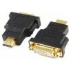 GEMBIRD Kabel redukce HDMI Male na DVI Female (zlacené kontakty, čený) A-HDMI-DVI-3 Gembird