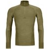 Ortovox 230 Competition Zip Neck M wild herbs S; Zelená triko