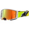 ALPINESTARS okuliare SUPERTECH CORP žltá fluo/sivá zrkadlové červené plexi 2025