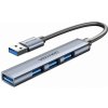 Hip Hop USB rozbočovač Vention CKOHB Sivá