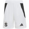 Detské kraťasy adidas, SPARTA PRAGUE 24/25 HOME SHORTS KIDS Biela,Čierna,Zlatá 152