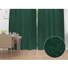 Biante Dekoračný záves TF-035 Venezia smaragdovo zelený - š. 300 cm 300x230 cm