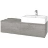 Dreja Kúpeľňová skrinka MODULE SZZ12 120 umývadlo Kube - D01 Betón / D01 Betón / Levé