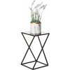 DekorStyle Stojan na květiny LOFT I černý 40 cm