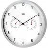 Teesa TSA0049 Nástenné hodiny s teplomerom a vlhkomerom 30 cm, strieborné
