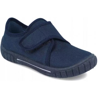 Superfit chlapčenské papuče BILL 808271 pre široké chodidlo na suchý zips tmavomodré