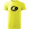 Florbal lopta - Klasické pánske tričko vyššej gramáže - XL ( Neonová žltá )