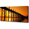 Foto obraz na plátne Most západ slnka 100x50 cm
