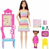 BÁBIKA BARBIE UČITEĽKA S ŽIAKOM sada bábik Barbie + príslušenstvo