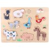 Adam Toys vkladacie puzzle so zvukom Farma