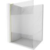 Mexen Kioto L, sprchová zástena Walk-In 120 x 200 cm, 8mm číre sklo-námraza, zlatý matný profil, 800-120-103-55-35