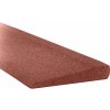 Gutta gumový obrubník nájezdový 100 x 25 x 1/4 cm červená