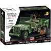 COBI 2804 World War II Americký ozbrojený terénny automobil Jeep Willys MB s prívesom M-100 (COBI-2804)