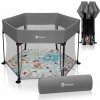 Lionelo Cestovná ohrádka Roel Grey Multicolor