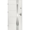 Vchodové dvere oceľové Ariadna P55 90 Ľ biele otváranie von