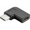 PremiumCord USB 3.1 C/male - C/female zahnutý konektor 90° kur31-13