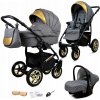 Detský kočík 3v1 BabyLux GoldLux – športový kočík, vanička, autosedačka