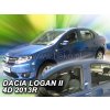 Dacia Logan 2013-2020 (so zadnými) - deflektory Heko