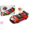 Stavebnica Auto červené RC na diaľkové ovládanie 17 cm 279 dielikov - český obal (W050869)