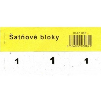 Igaz 089 Šatňový blok, 100 lístkov