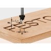 Festool Písmové fréza HW, päta 8 mm HW S8 D11/60° 491003