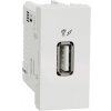 Unica - USB 2.0 nabíjací konektor, 1M, Biely