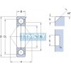 SKF QJ 308 N2MA/C2L štvorbodové ložisko