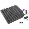 Mega Acoustic PA-PMP-7 50x50x7 Room SET Dark Grey Absorpčný penový panel