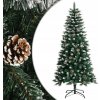 Umelý vianočný stromček so stojanom, zelený, 120 cm, PVC