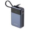 Canyon OnPower 600, Powerbank, 20.000 mAh, displej, in: USB-C, out: USB-C, PD 65W/ USB-A, QC3 22,5W, integr. kábel (CNS-CPB600DG)