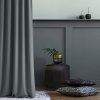 Room99 Záves Aura Dark Grey - 140x250 cm - uchytenie dekoračné kolieska