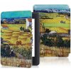 Armori Trimer T186, puzdro pre Pocketbook 616/617/618/627/628/632/633 - magnetické zatváranie, AutoSleep, motív Village (Obal na čítačku Pocketbook 616/617/618/627/628/632/633 - ARMORI TRIMER T186, mo