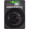 Korda Hotové montáže Dark Matter Lead Clip Action Pack Weed 5 ks