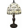 Biela stolná tiffany nočná lampa 18*33