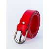 Dámsky kožený opasok DM-2,5-24-08 red, Obvod pásu/celková dĺžka opasku 85cm