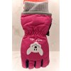Echt Kocham detské ružové lyžiarske rukavice
