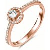 Amawell Zásnubný diamantový prsteň z ružového zlata - Paisley 2001117910006