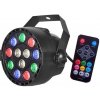 HADEX | LED Disco reflektor LED/12W/230V multicolor + diaľkové ovládanie | HD0524