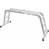 Rebrík s plošinou Strend Pro ML103 4x3, kĺbový, Alu, max. 150 kg