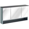 CMD Zrkadlo do kúpeľne BAHAMA MINT 843 mäta/antracit 120 cm x 70 cm x 25 cm