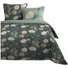 POSTEĽNÁ BIELIZEŇ KOMPLET OBLIEČOK 240 x 220 ZELENÁ S KVETMI