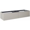 Elita Look Slim skrinka 160x44.9x31.8 cm závesná kúpeľňová skrinka pod umývadlo béžová 169476