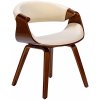 Design-Shop Foley látka drevené nohy orech Krémová