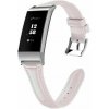 eses Kožený remienok pre Fitbit Charge 3 a 4 - Bežový