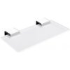 Nimco Kibo - Polička, dĺžka 20 cm, matné sklo/chróm Ki 14091B-20-26