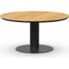 Tierra Outdoor Moreno jedálenský stôl Teak 150 cm okrúhly, vyšší 73 cm Farba: šedá charcoal + doska teak